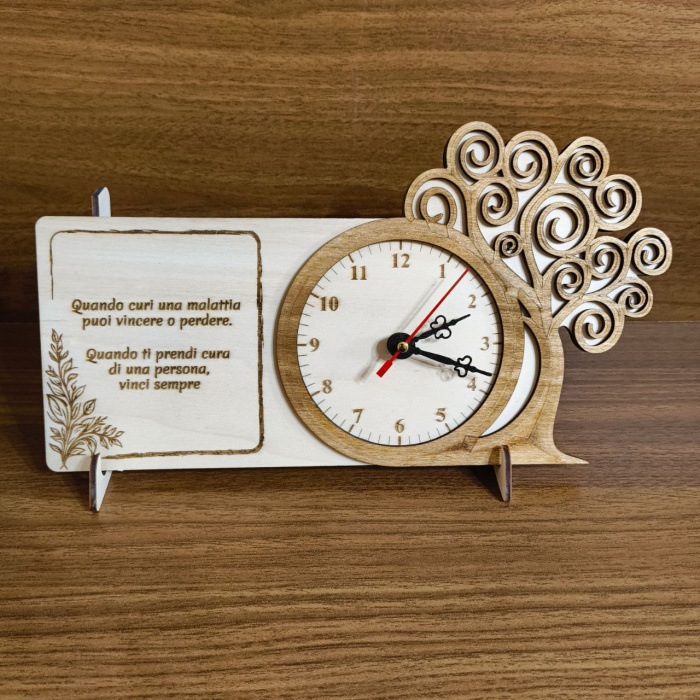 Orologio con dedica e albero della vita